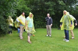 Toen begon het te regenen.