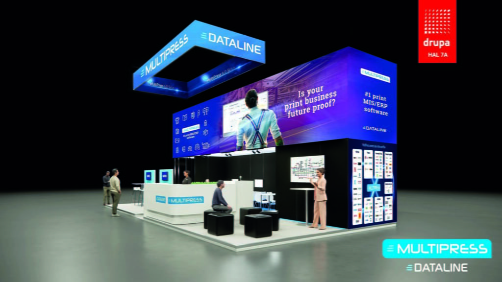 Dataline is op drupa te vinden in hal 7A (C03) op een stand met een oppervlakte van 72 vierkante meter.