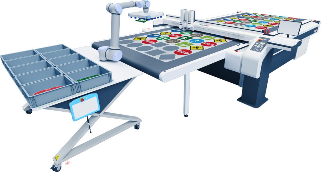 De Robot PortaTable 130 kan onder ander voor automatisch uitsorteren worden ingezet.