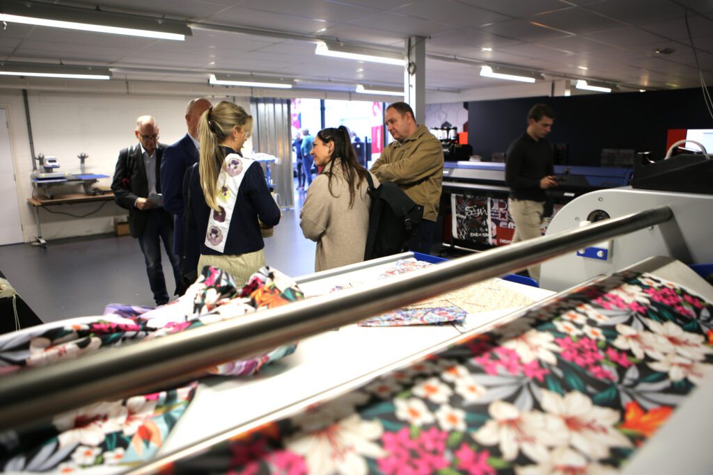 Het Trapis-systeem stond volop in de schijnwerpers tijdens de Textile Day van Mimaki.