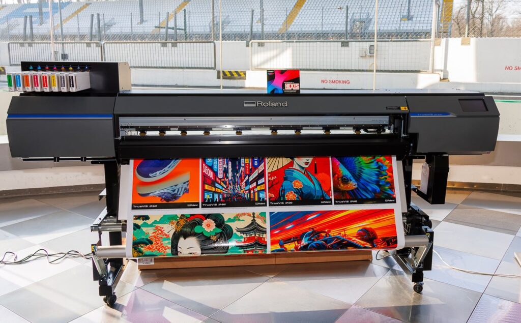 De 8-kleurenversie van de Roland TrueVIS XP-640.