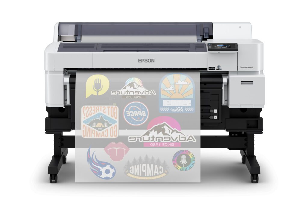 De SC-G6000, de eerste DTF-printer die Epson op de markt bracht. Samen met de technologiepartners Epson en Schulze heeft Nauta Textile een programma samengesteld. 