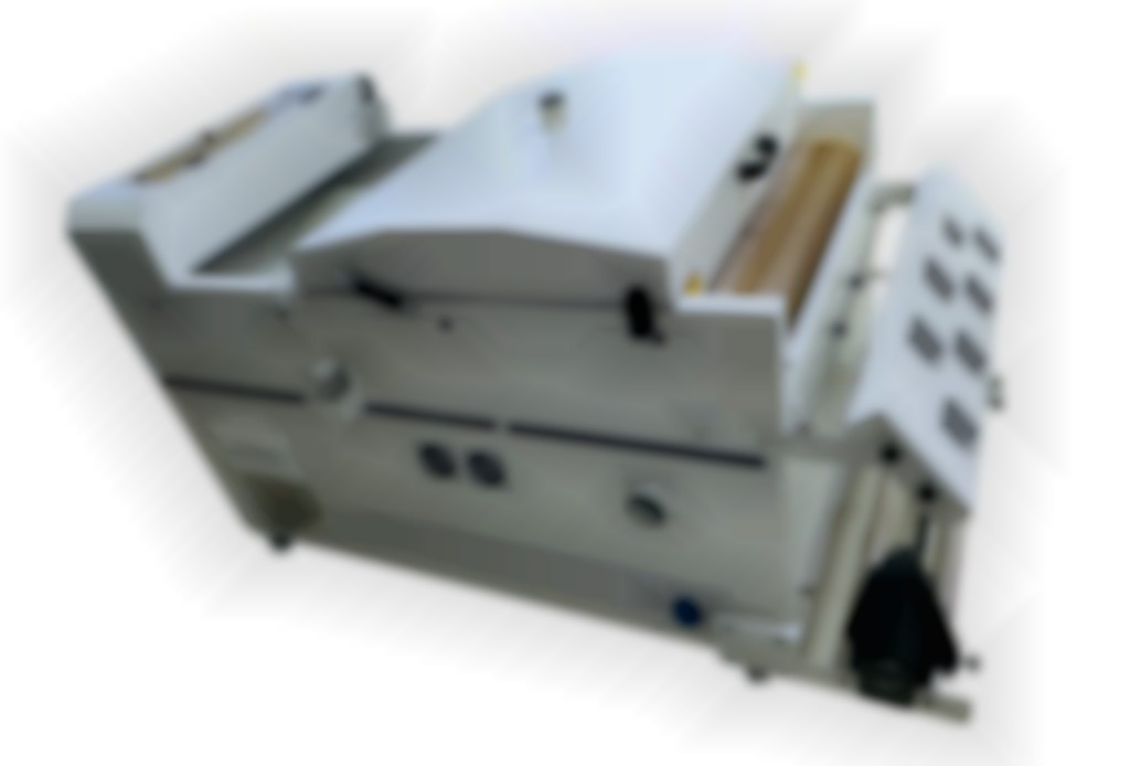 Powder-Fix 800 met belt, powder return en ingebouwde afzuiging.