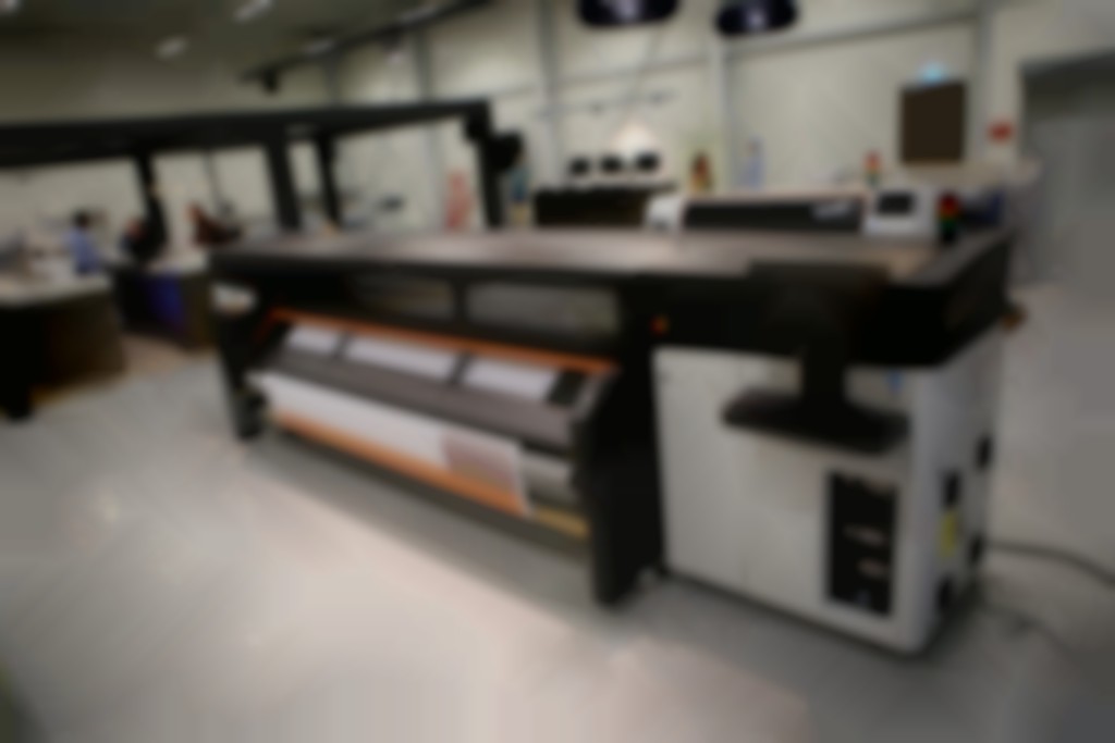 In de MicroFactory staan verschillende sublimatieprinters, zoals deze HP Stitch S1000.