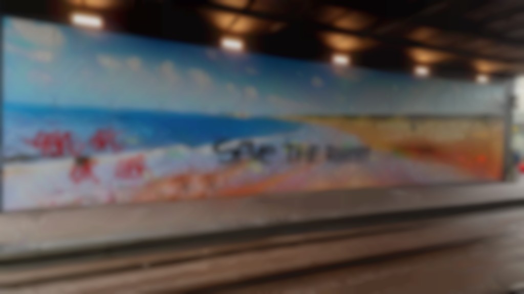 Bij dit project op het Centraal Station van Den Haag zorgde het gebruik van Signshield ervoor dat de graffiti (foto boven) zich liet verwijderen zonder schade aan de afbeelding (foto onder).
